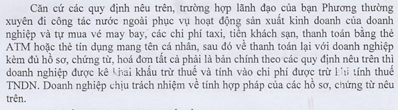 chi phí đi công tác hợp lý chi phí đi công tác hợp lý