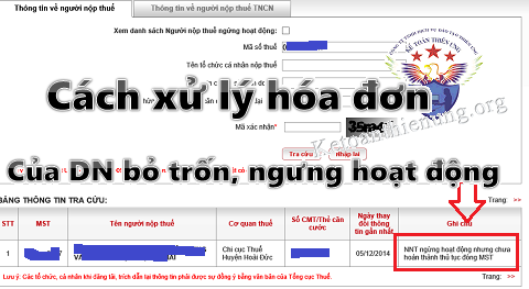 xử lý hóa đơn của doanh nghiệp bỏ trốn ngừng hoạt động xử lý hóa đơn của doanh nghiệp bỏ trốn ngừng hoạt động