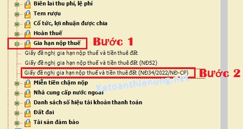 lập giấy đề nghị gia hạn nộp thuế trên htkk