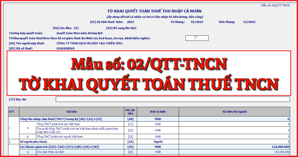 Mẫu số 02-1/BK-QTT-TNCN Bảng kê giảm trừ gia cảnh cho người phụ thuộc theo TT 80/2021