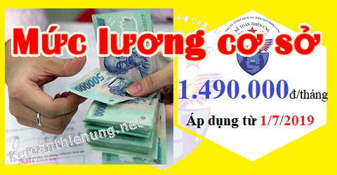 mức lương cơ sở năm 2019 mới nhất mức lương cơ sở năm 2019 mới nhất