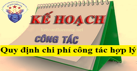 quy định chi phí công tác hợp lý tại Doanh nghiệp quy định công tác phí của công ty