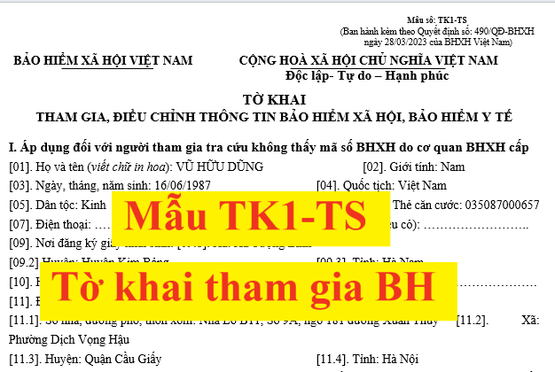 M U Tk Ts T Khai Tham Gia B O Hi M X H I M I Nh T