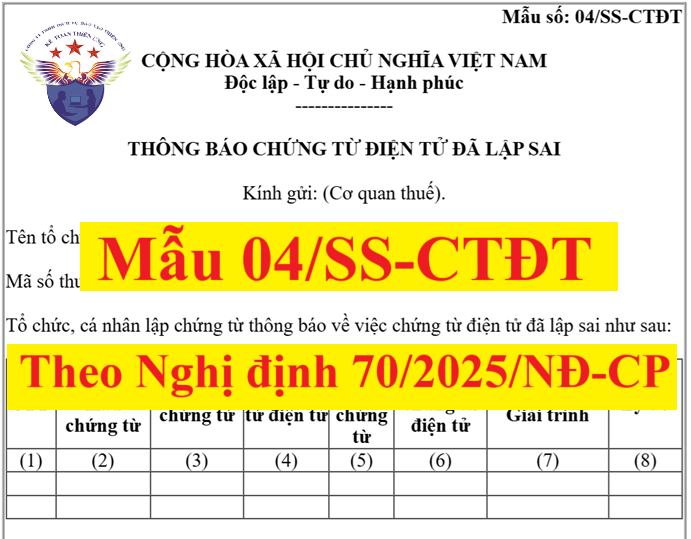 Mẫu 04/SS-CTĐT theo Nghị định 70/2025/NĐ-CP Mẫu 04/SS-CTĐT theo Nghị định 70/2025/NĐ-CP
