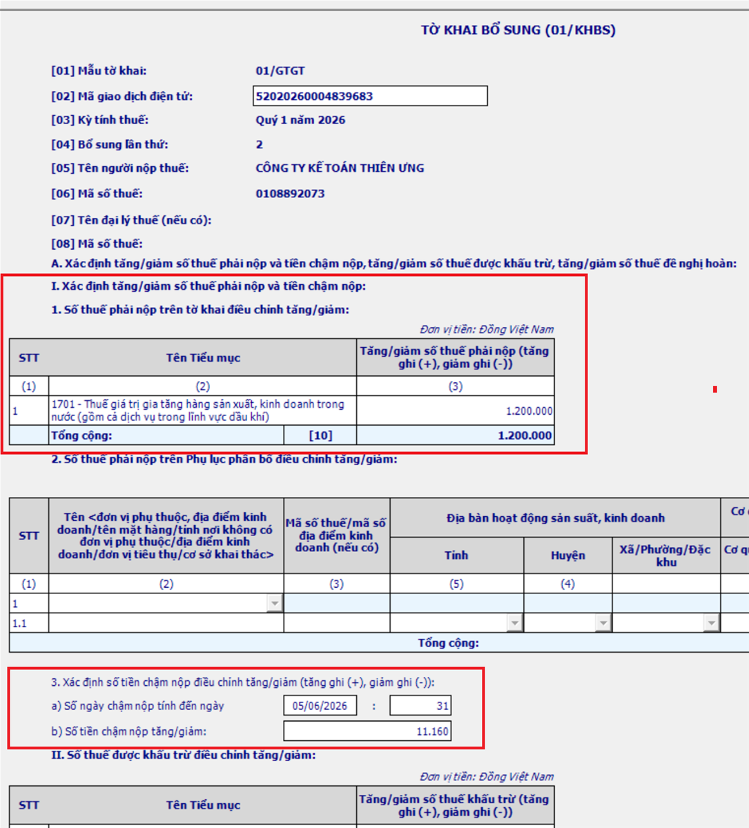 Tờ khai bổ sung 01/KHBS