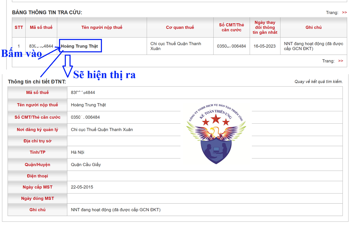 Cách tra cứu mã số thuế cá nhân