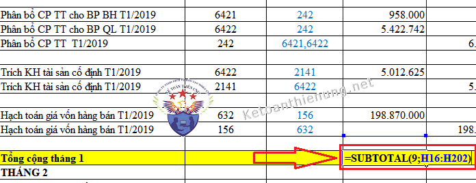 cách làm sổ nhật ký chung bằng excel