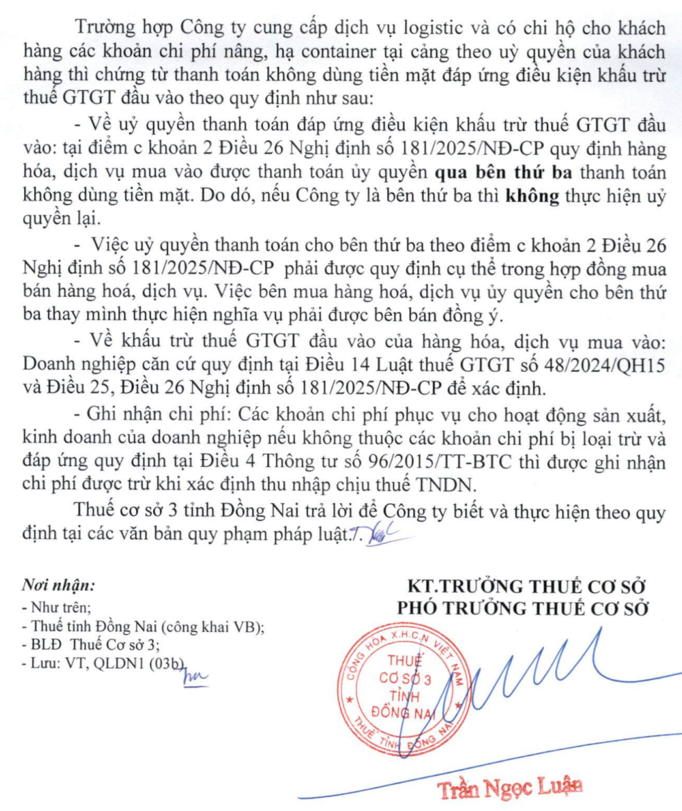 Công văn 1810/TCS3-QLDN1