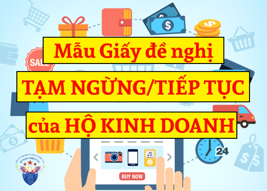 Giấy đề nghị đăng ký tạm ngừng kinh doanh của hộ kinh doanh Giấy đề nghị đăng ký tạm ngừng kinh doanh của hộ kinh doanh
