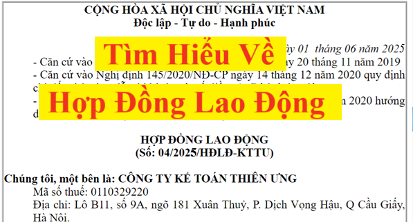 Hợp đồng lao động là gì