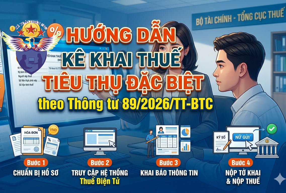 Hướng dẫn kê khai thuế tiêu thụ đặc biệt theo Thông tư 89