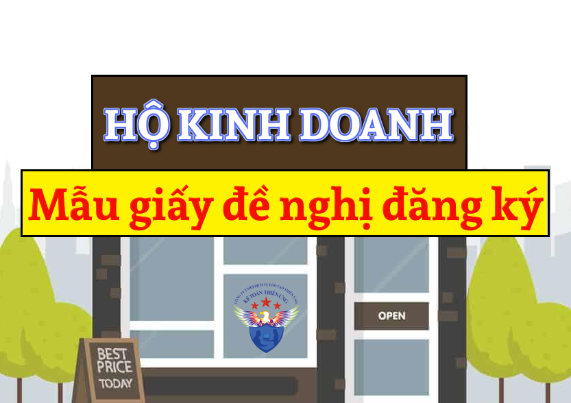 Mẫu giấy đề nghị đăng ký hộ kinh doanh