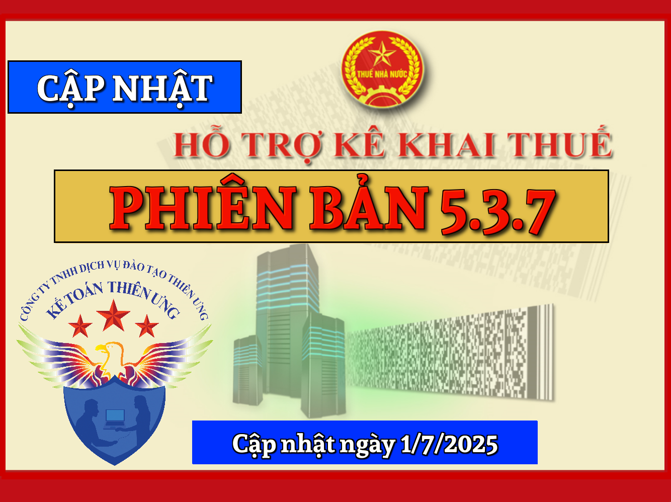 phần mềm hỗ trợ kê khai thuế HTKK 5.3.7