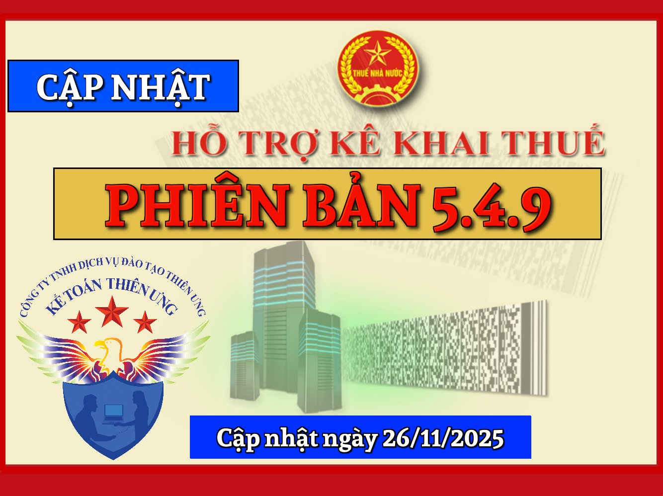 phần mềm hỗ trợ kê khai thuế HTKK 5.4.9