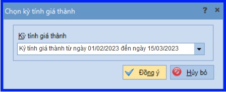 Cách tính giá thành theo công trình vụ việc trên Misa theo Thông tư 200 11