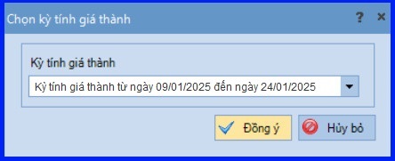 Cách tính giá thành theo phương pháp giản đơn trên Misa theo Thông tư 200 15
