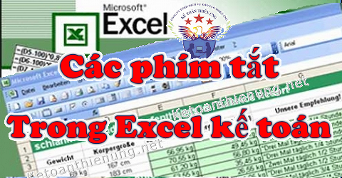 Các phím tắt trong Excel kế toán - Phím tắt chuyển Sheet