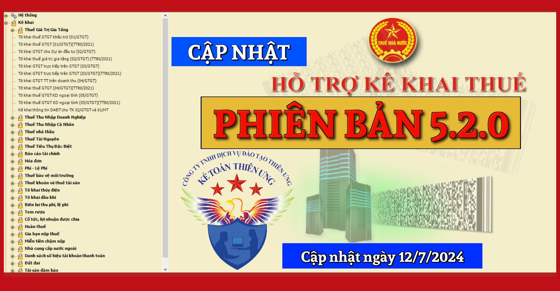 Phần mềm hỗ trợ kê khai thuế HTKK 5.2.0 mới nhất 2024