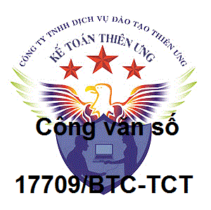 Công văn 17709/BTC-TCT áp dụng thuế GTGT với 1 số mặt hàng