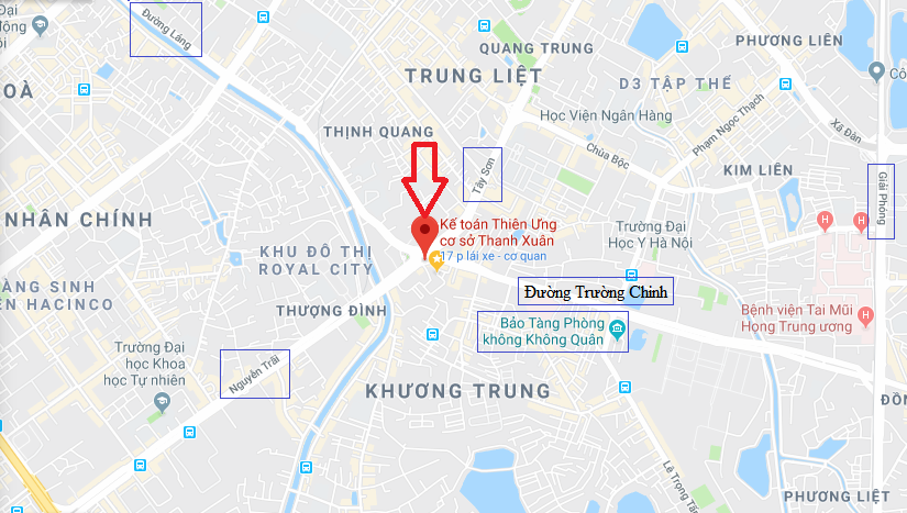 Địa chỉ học kế toán ở Thanh Xuân (Nguyễn Trãi) - Hà Nội